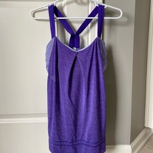 Lululemon Rest Less Tank Purple Size 8